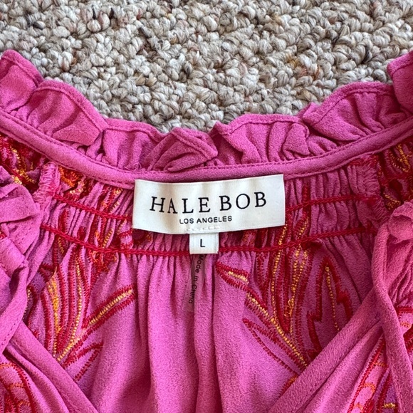 Pink Floral Women’s Hale Bob Top - Picture 2 of 4